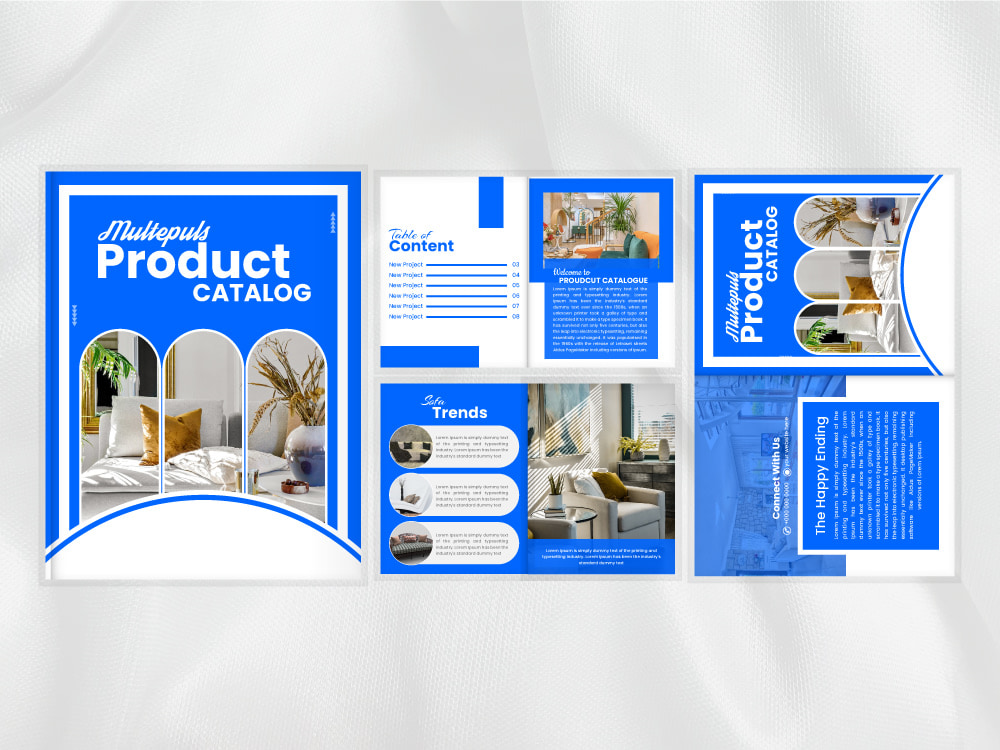 Design catalog sell sheet product flyer lookbook magazine layout