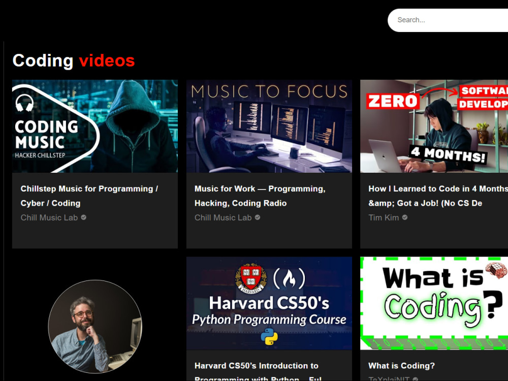 A video streaming platform like youtube Upwork
