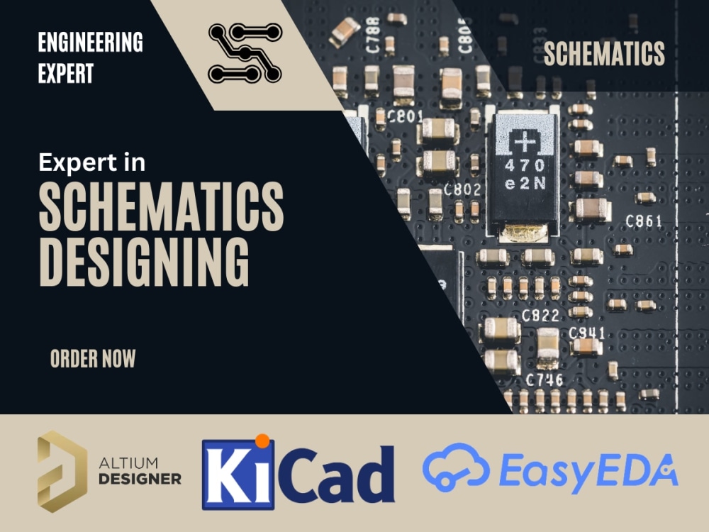 Schematics design using Altium, kiCAD, EasyEDA | Upwork