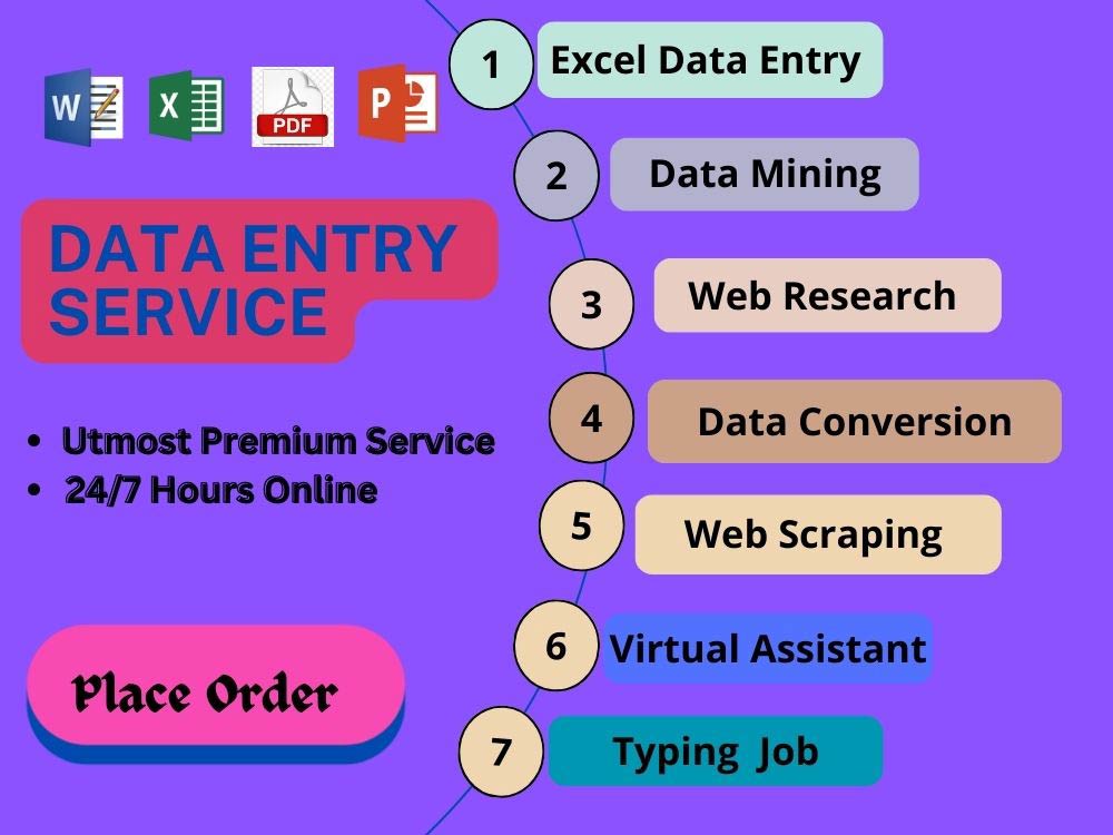 Perfect Data Entry, Data Collection,Copy and paste in Excel Upwork