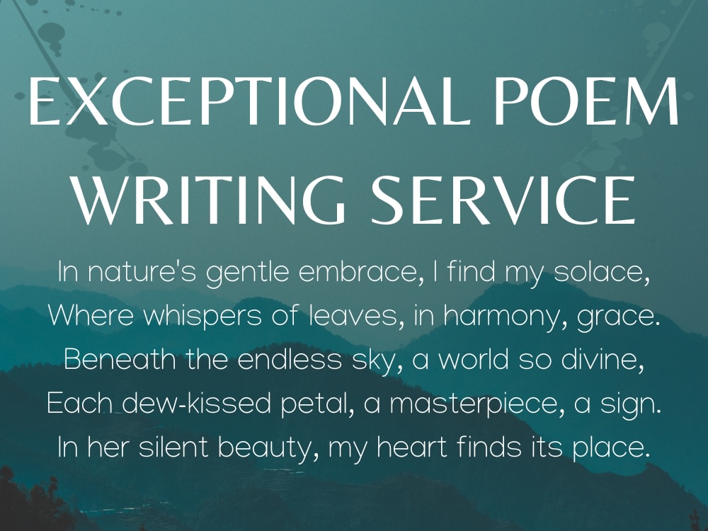 poem writing service