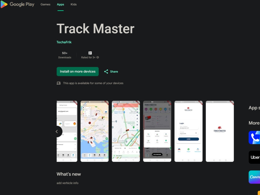 GPS vehicle tracking Android and IOS app GPSWOX, speed track, GPS