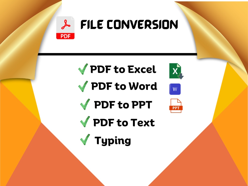 PDF to Excel/Word conversion | Upwork