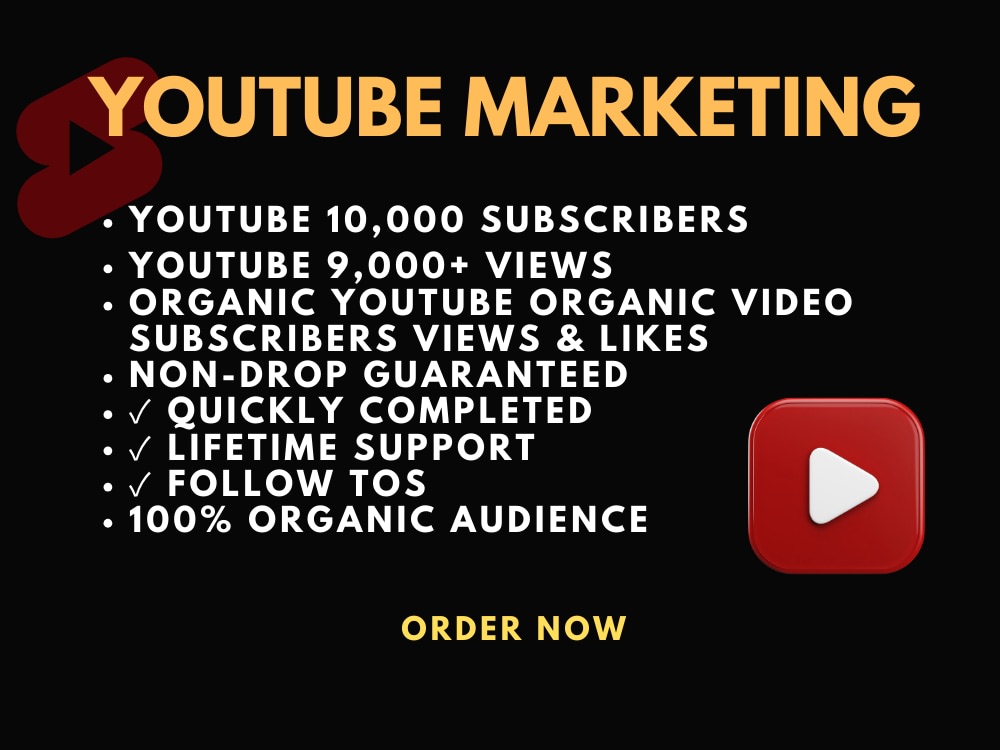 Organic 20K Youtube Views Real 10k Youtube Subscriber for