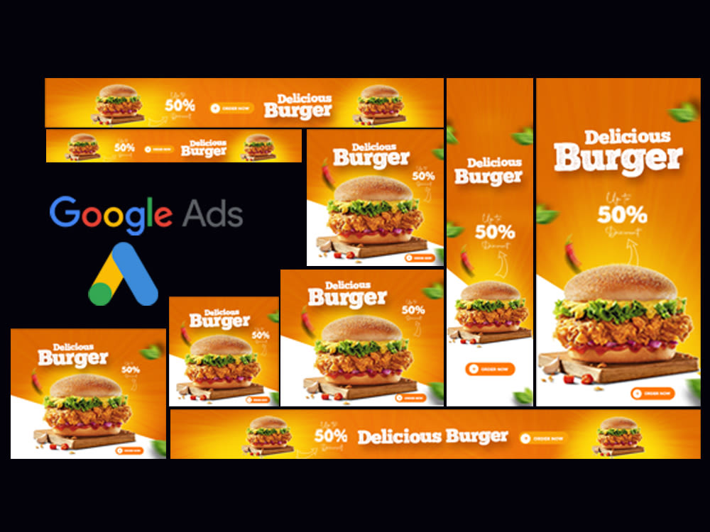 Google AdWords banner ad design Upwork