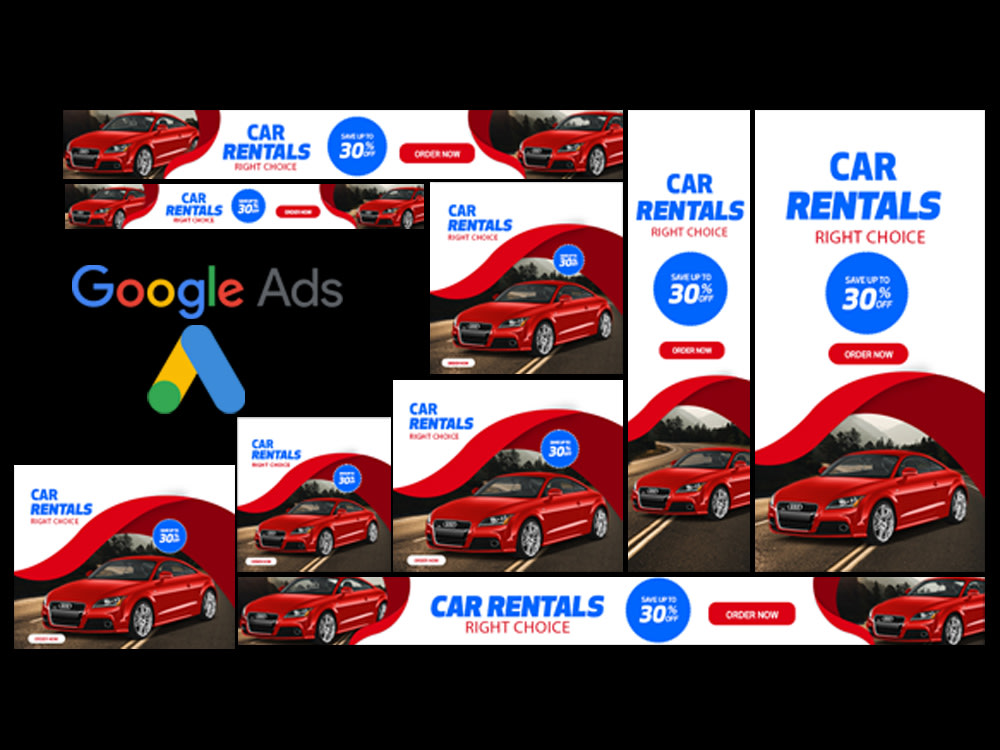 Google AdWords banner ad design Upwork