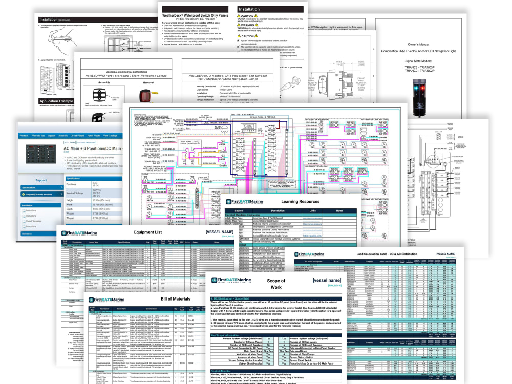 A marine electrical design for DC distribution panel systems and