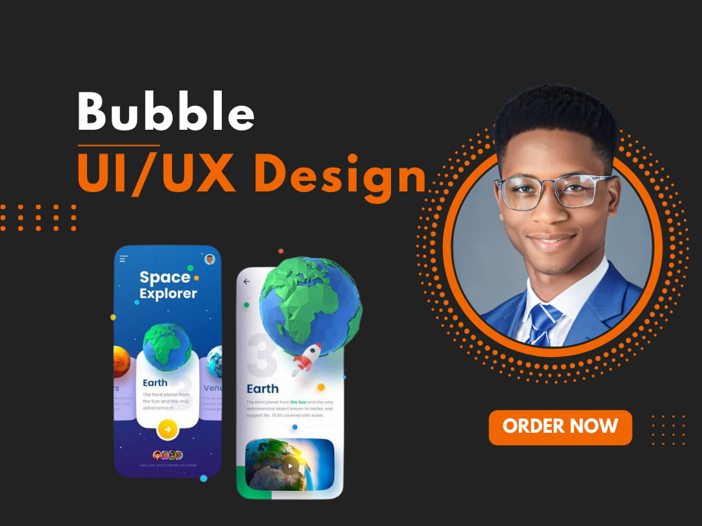 A stunning bubble.io UI/UX design for your brand Upwork