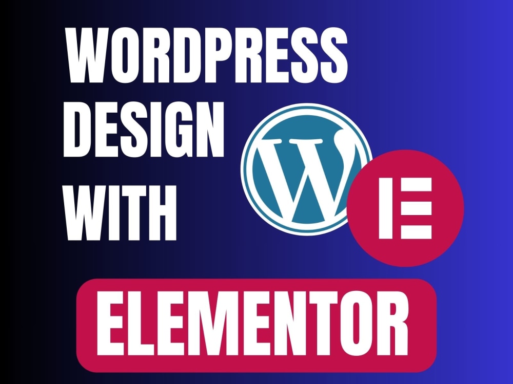 A Custom Modern WordPress website or landing page with Elementor pro ...