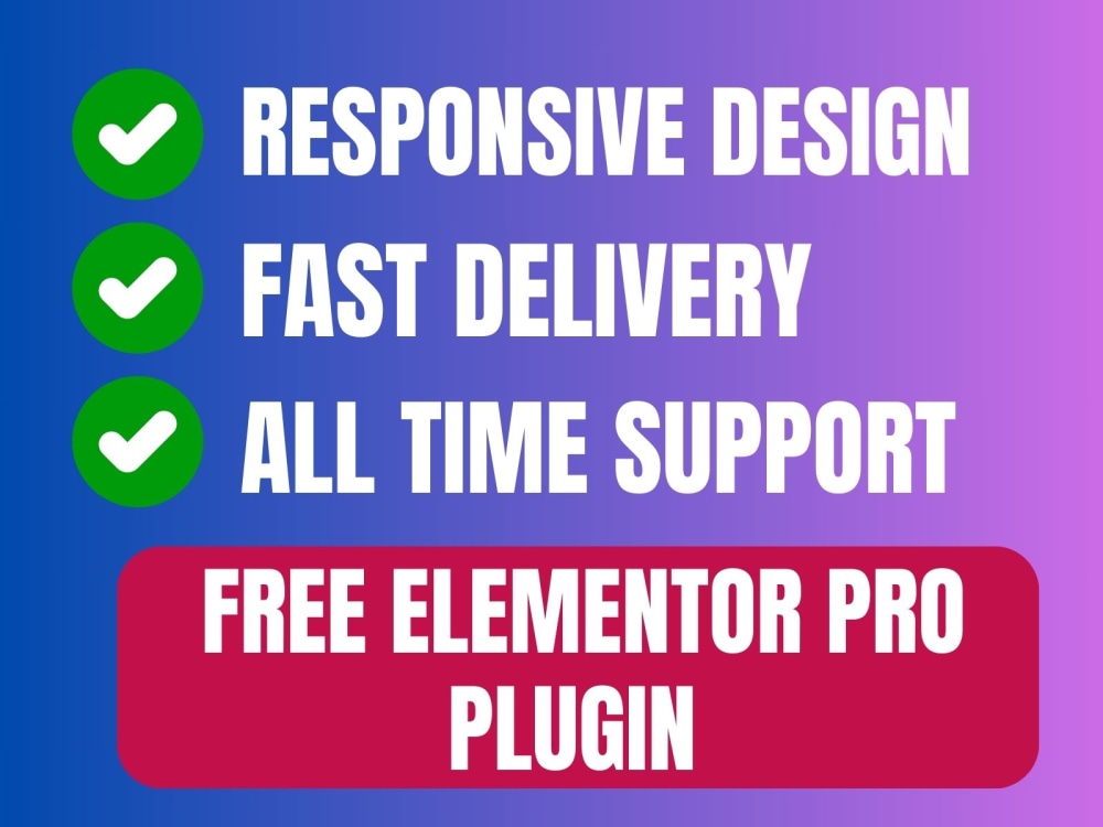 A Custom Modern WordPress website or landing page with Elementor pro ...