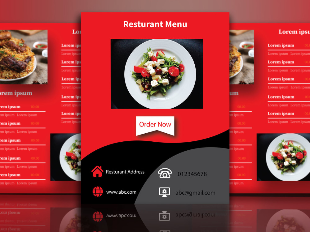 A unique eyecatching restaurant menu design Upwork