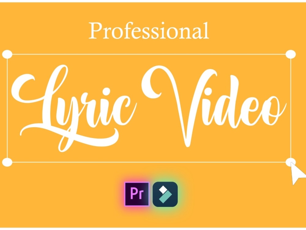 A professional lyric video Upwork