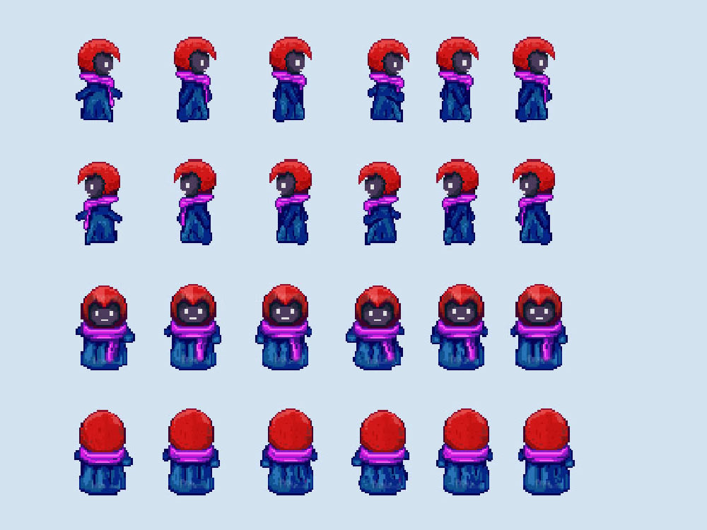 Pixilart - 32x32 Character Sprites by dragonkey