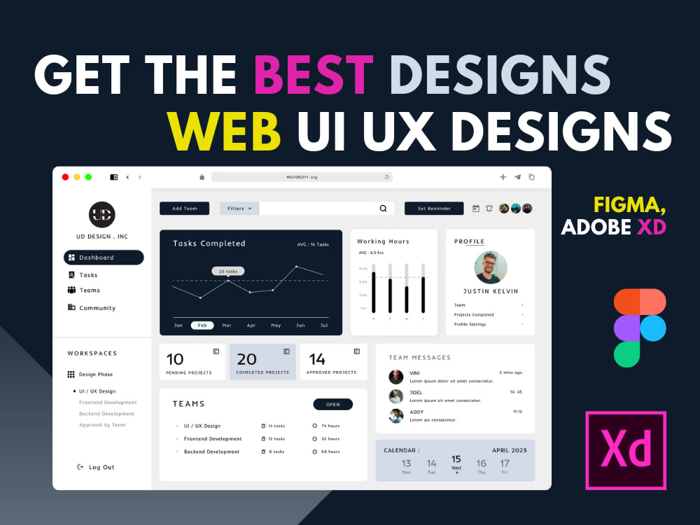 Creative Web UI UX design | landing page design in Figma | Upwork