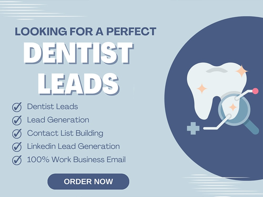 Dentist Leads Dentist Contact Details with 100 Valid Email Address Upwork