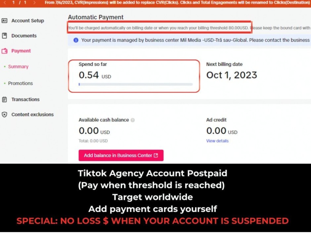 High Quality TikTok Ad Accounts And TikTok Business Center Accounts For Sale  Unlimited Daily Account Spend. Comes With Private Residenti