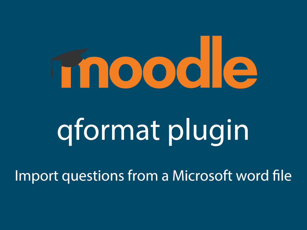 An import question format plugin that supports Microsoft word file ...