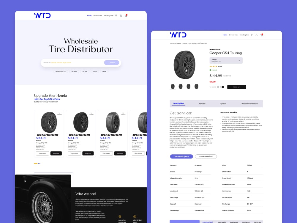 Professional UI website design | Upwork