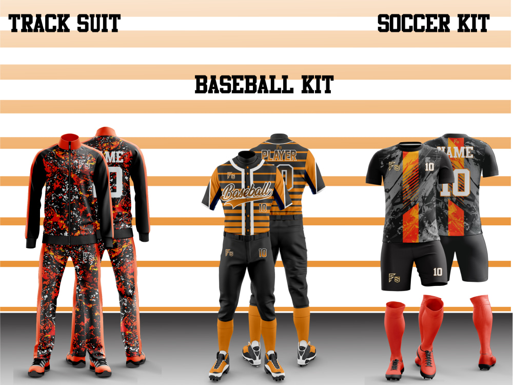 Design any custom sportswear uniform with 3d sports mockup by Aqualines