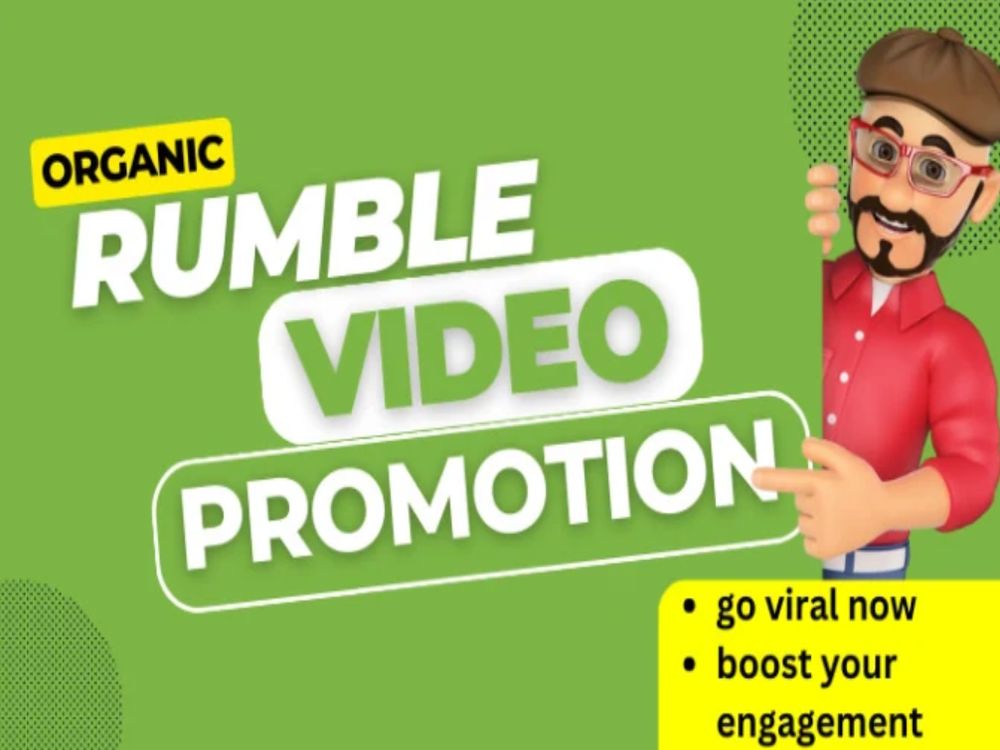 Rumble video promotion, rumble channel promotion,video views Upwork