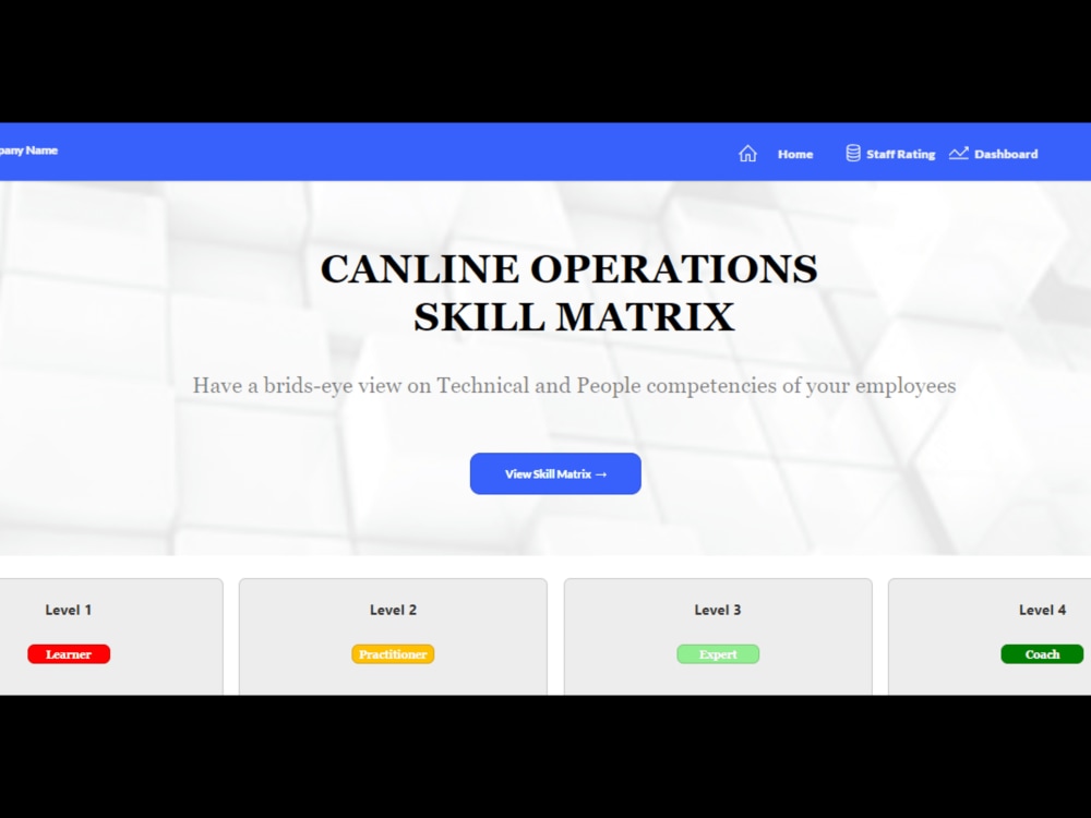 An Employee Skill Matrix Tracker Application built with Microsoft