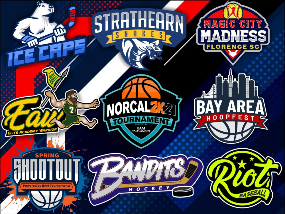 design baseball soccer basketball and all other sports logo