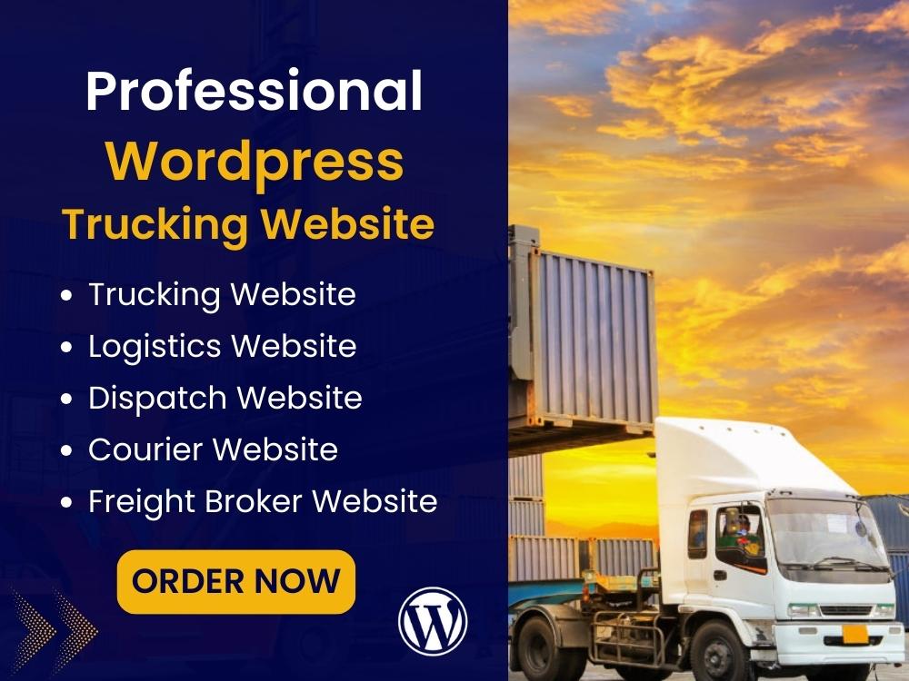 Trucking website, dispatch website, logistics website cargo website