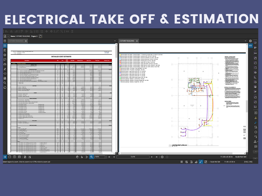 Electrical Material Take off and Cost Estimation Upwork
