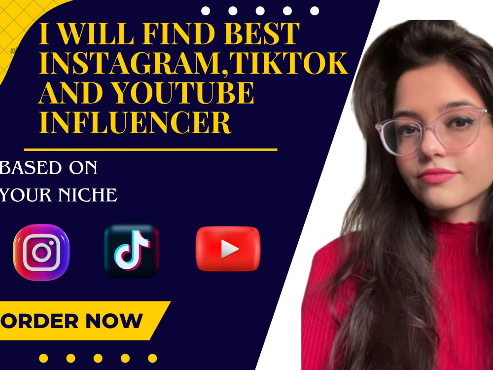 Find Instagram,YouTube and TikTok influencers list for influencer