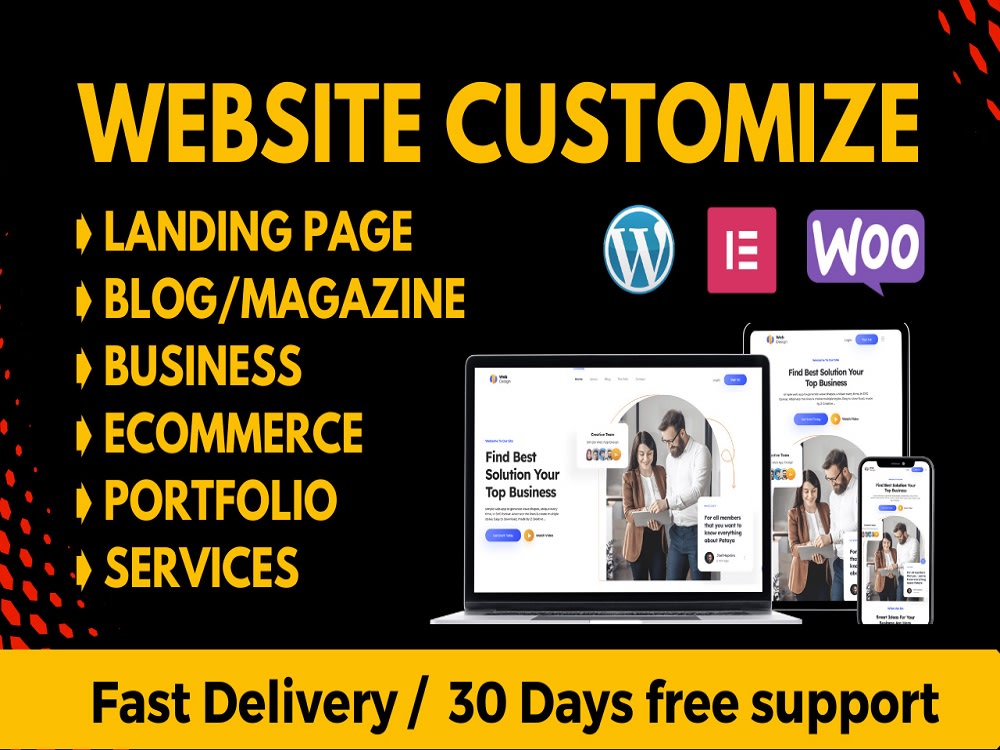 WordPress website, landing page, clone, redesign website using ...