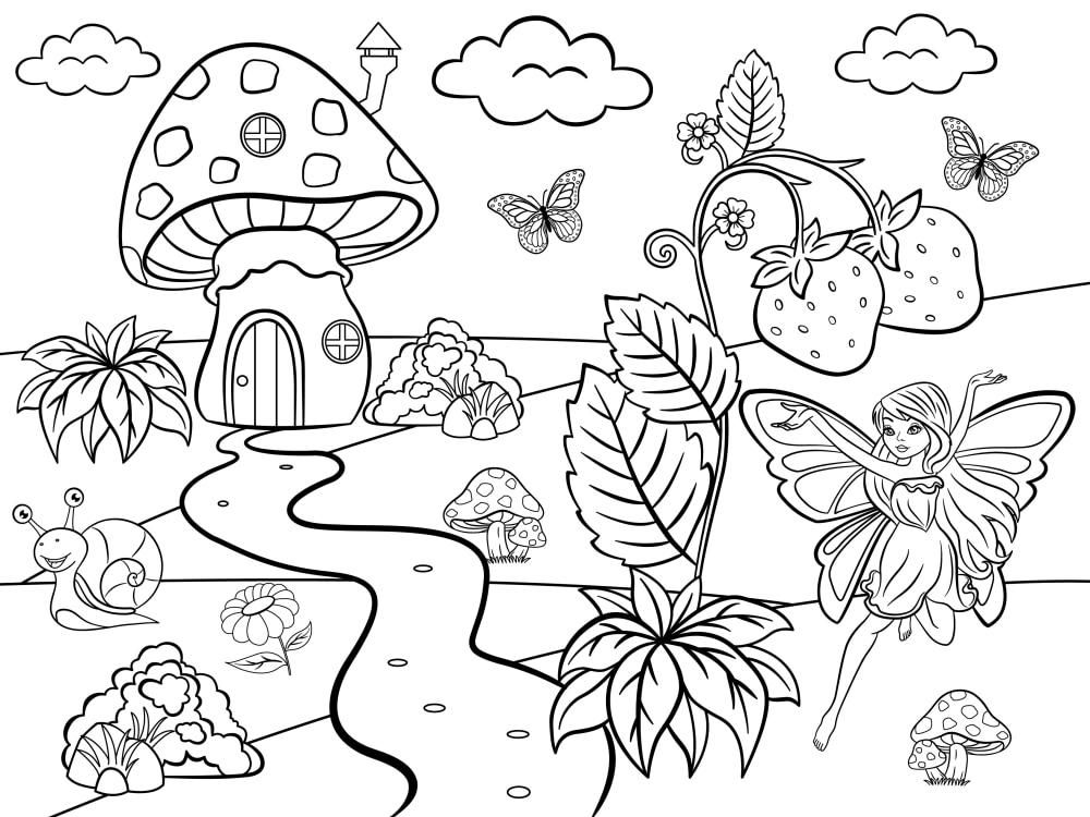 Create for you pages for childrens coloring books for different