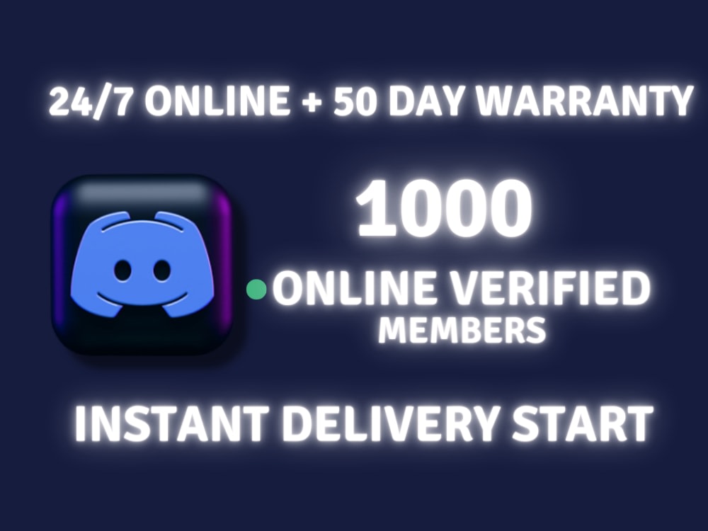 5,000+Discord members 🟢Online Verified Discord Members