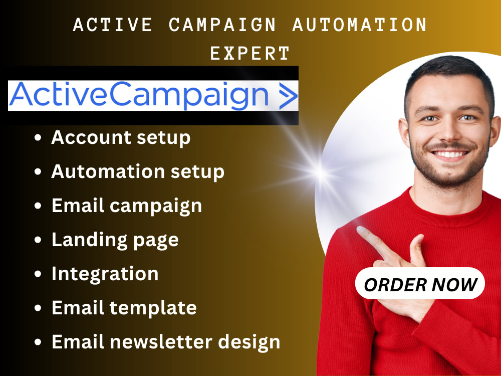ActiveCampaign Expert, email automation and landing page designs