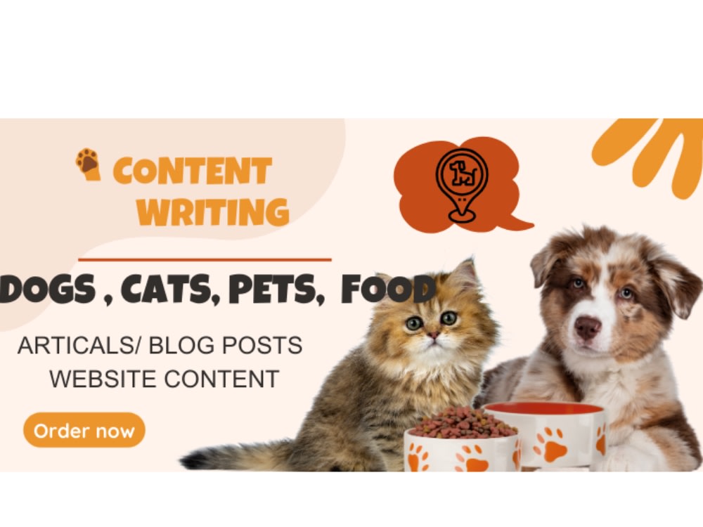 Write dog and pet blog posts, content and articles writing