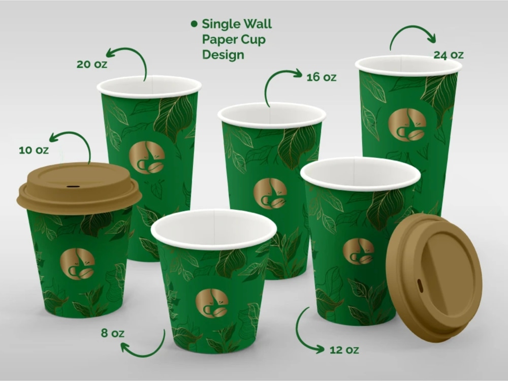 Custom 20 oz Double Wall Coffee Cups - Your Brand Cafe