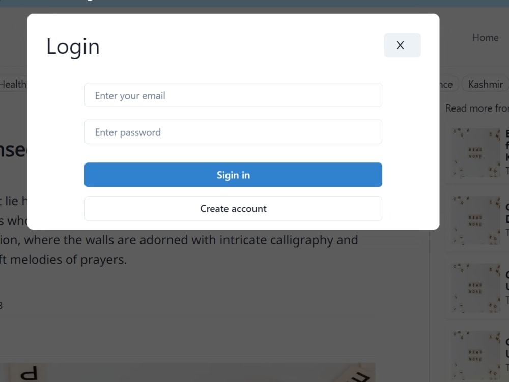 A complete blogging website with content management system | Upwork