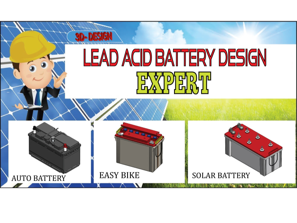 Lead acid battery design and manufacturing. Upwork