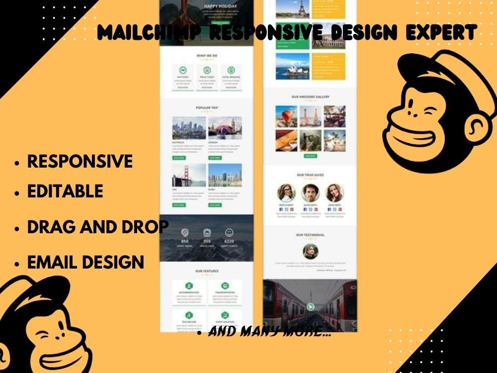 Responsive Editable Mailchimp Email Template Upwork Responsive Editable Mailchimp Email Template Upwork