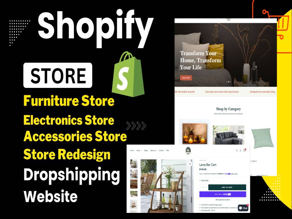 Automated Shopify wayfair furniture dropshipping store, Shopify ...