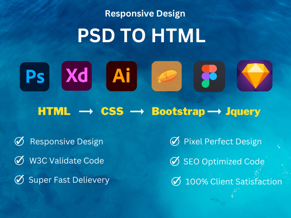 Psd to deals html upwork