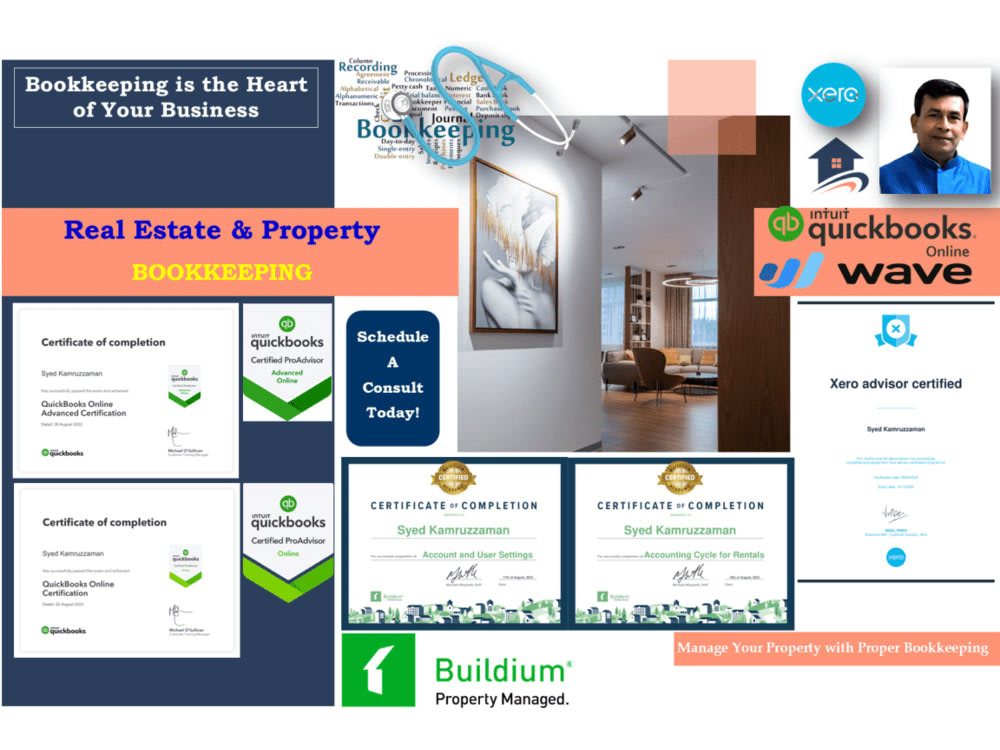 Real Estate Property Bookkeeping QuickBooks Online Upwork