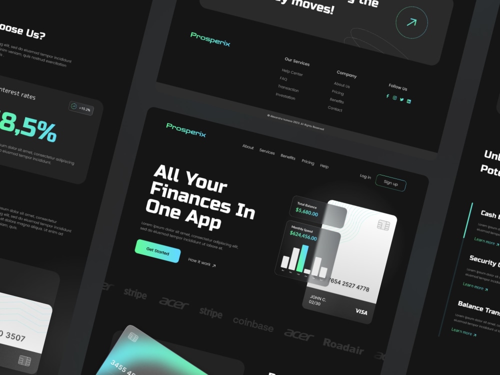 Professional UI/ UX landing page design | Upwork