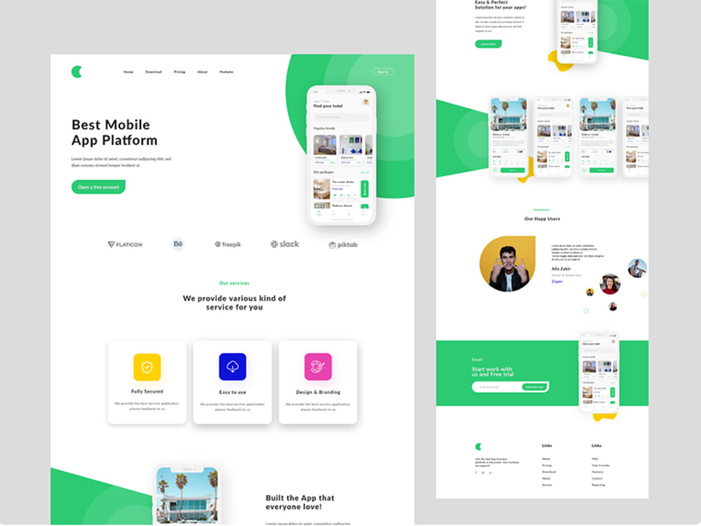 Modern responsive wordpress website or landing page | Upwork