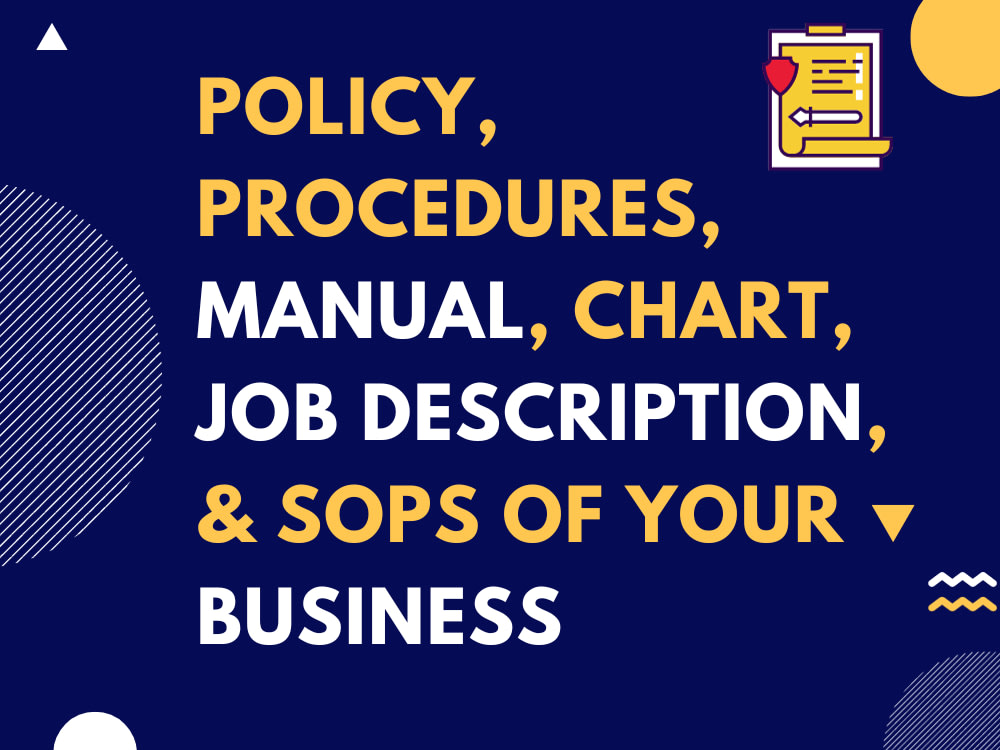Professional Policies and Procedures SOPs Manual Handbook JD