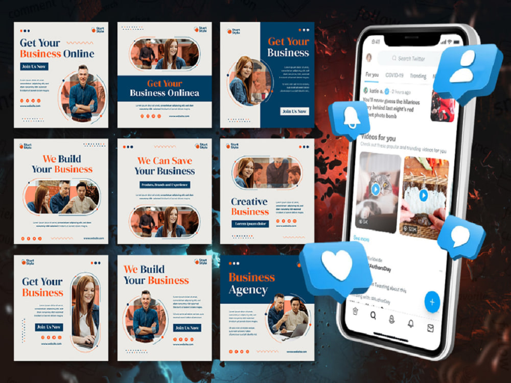 Your Instagram Facebook social media marketing manager and content