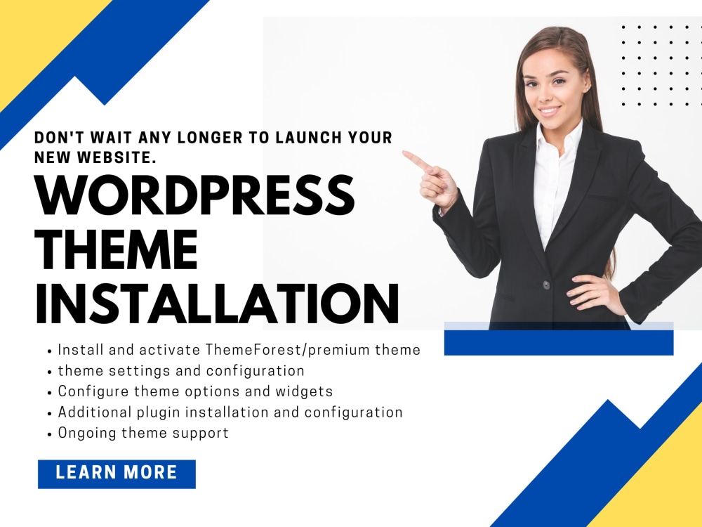 WordPress Installation & Theme Setup with setup WordPress Themeforest ...