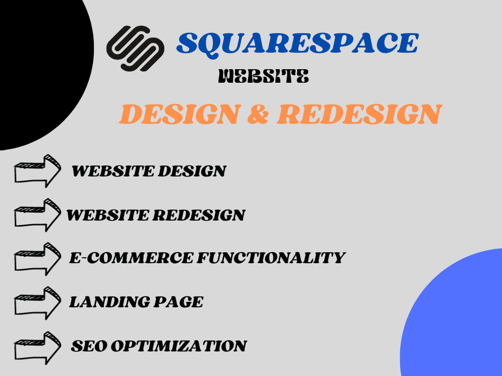 An eye catchy Squarespace website design and redesign for your Business
