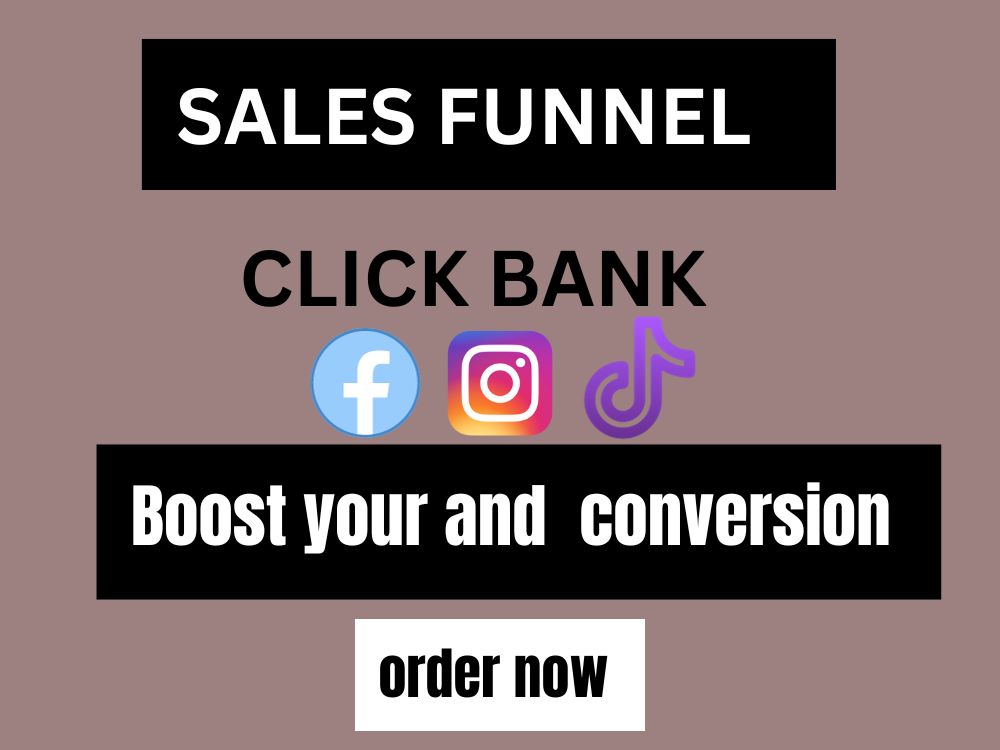 Clickbank affiliate marketing sales funnel or Landing Page