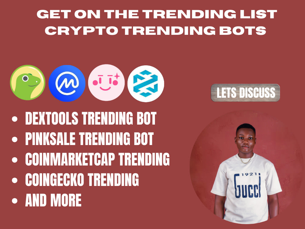 Dextools Token Trending Bot Coinmarketcap Cg Trending Pinksales Trending Upwork