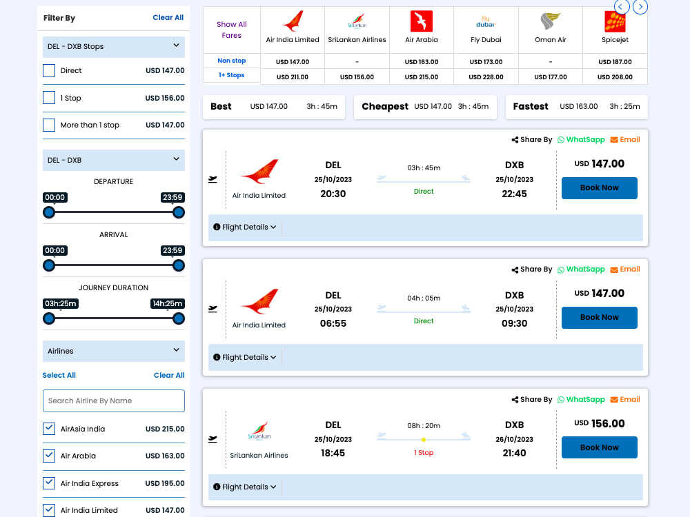 A GDS flight API integratated. | Upwork